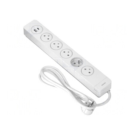 Prelungitor cu 5 prize și protecție la supratensiune 16A | Electronic-mag.ro | Componente Electronice