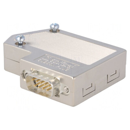 Conector D-Sub 9 PIN unghi 55° cu bornă și carcasă ABS | Electronic-mag.ro | Componente Electronice