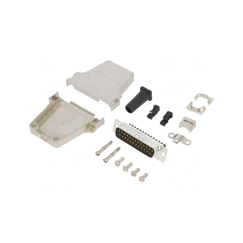 Conector D-Sub 25-Pin Tată Drept Terminal Șurub | Electronic-mag.ro | Componente Electronice