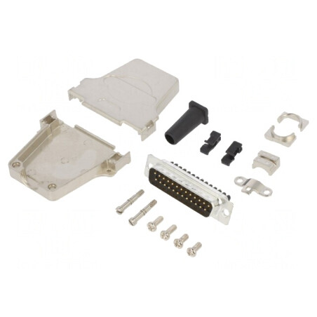 Conector D-Sub 25-Pin Tată Drept Terminal Șurub | Electronic-mag.ro | Componente Electronice