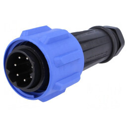 Conector Circular Mufă Tată 7 PIN Filet Interior | Electronic-mag.ro | Componente Electronice