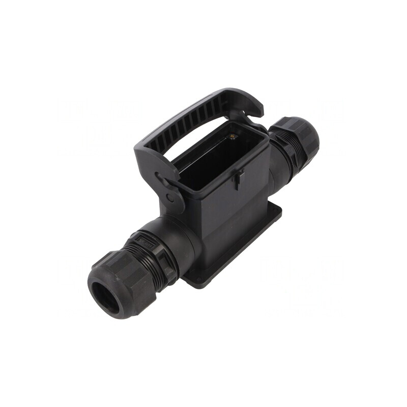 Carcasă pentru conectori HDC Han-Eco B 16B Drept | Electronic-mag.ro | Componente Electronice