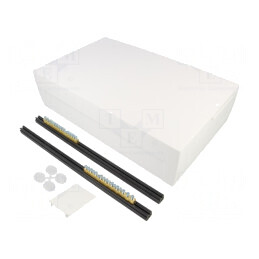Carcasă albă pentru aparatură modulară 18 module | Electronic-mag.ro | Componente Electronice