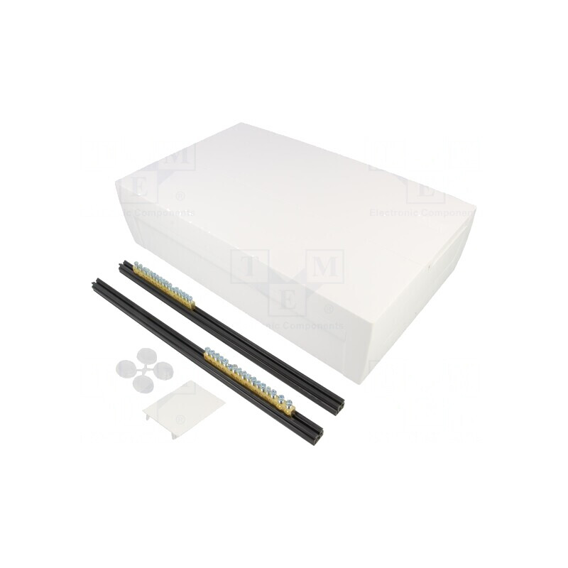 Carcasă albă pentru aparatură modulară 18 module | Electronic-mag.ro | Componente Electronice
