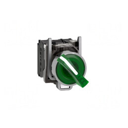 Comutator Rotativ 22mm Verde LED 230V | Electronic-mag.ro | Componente Electronice