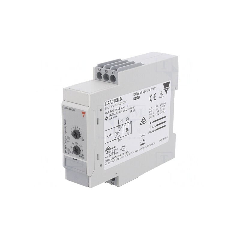 Timer Programabil IP20 0.1s-100h SPDT 24-240VAC | Electronic-mag.ro | Componente Electronice