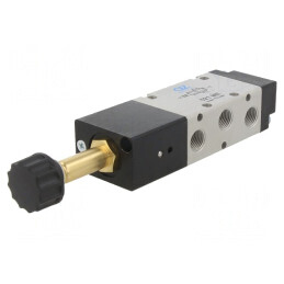 Ventil electromagnetic 5/2 monostabil G 1/8 2,5-10bar | Electronic-mag.ro | Componente Electronice