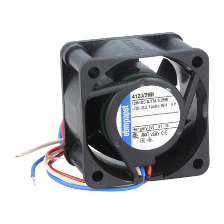 Ventilator axial 12V DC 40x40x25mm 24m3/h 46dBA cu rulment | Electronic-mag.ro | Componente Electronice