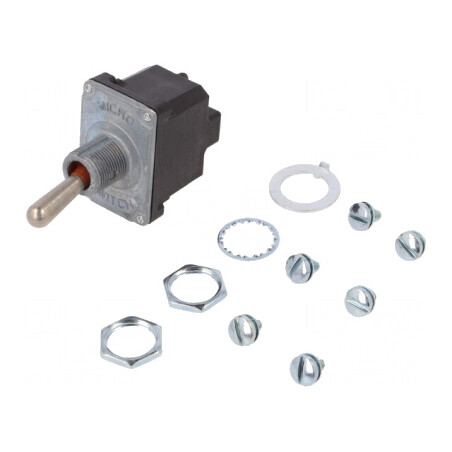 Comutator Basculant DPST (ON)-OFF 6A/230VAC 18A/28VDC | Electronic-mag.ro | Componente Electronice