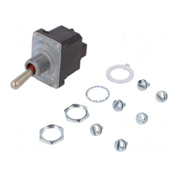 Comutator Basculant DPST (ON)-OFF 6A/230VAC 18A/28VDC | Electronic-mag.ro | Componente Electronice