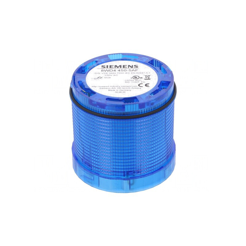 Semnalizator LED Albastru 230VAC IP65 Ø70x65,5mm | Electronic-mag.ro | Componente Electronice