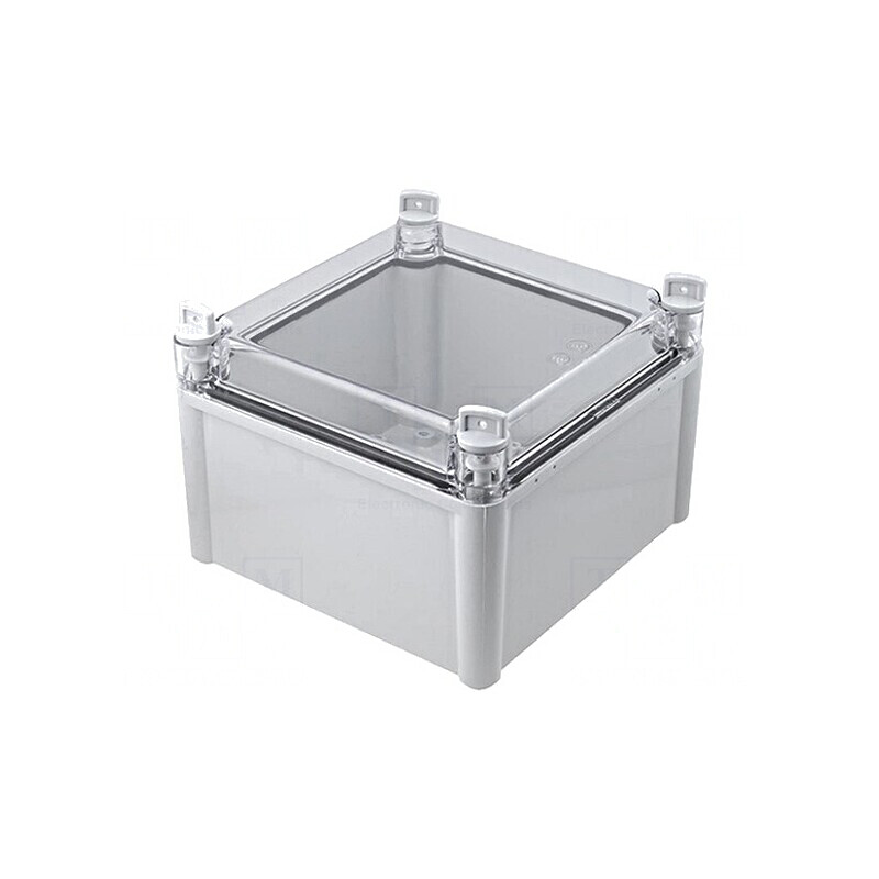 Carcasă Universală Gri Solid 188x188x130mm PC IK08 | Electronic-mag.ro | Componente Electronice