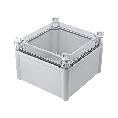 Carcasă Universală Gri Solid 188x188x130mm PC IK08 | Electronic-mag.ro | Componente Electronice