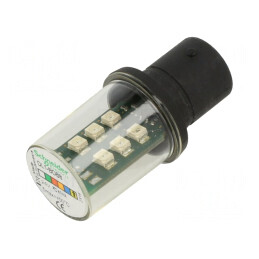 Lampă LED | galbenă | BA15D | 24VDC | 24VAC | DL1BDB8