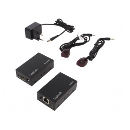 Extender HDMI HDCP 1.3 Negru HD0023 | Electronic-mag.ro | Componente Electronice