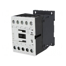 Contactor 3P NO 24VDC 9A cu 3 Contacte Auxiliare