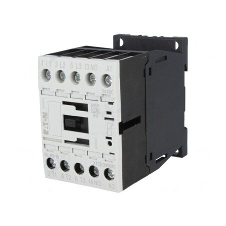 Contactor 3P NO 24VDC 9A cu 3 Contacte Auxiliare | Electronic-mag.ro | Componente Electronice