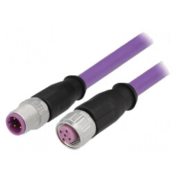 Cablu senzori/automatizări M12-M12 7,5m