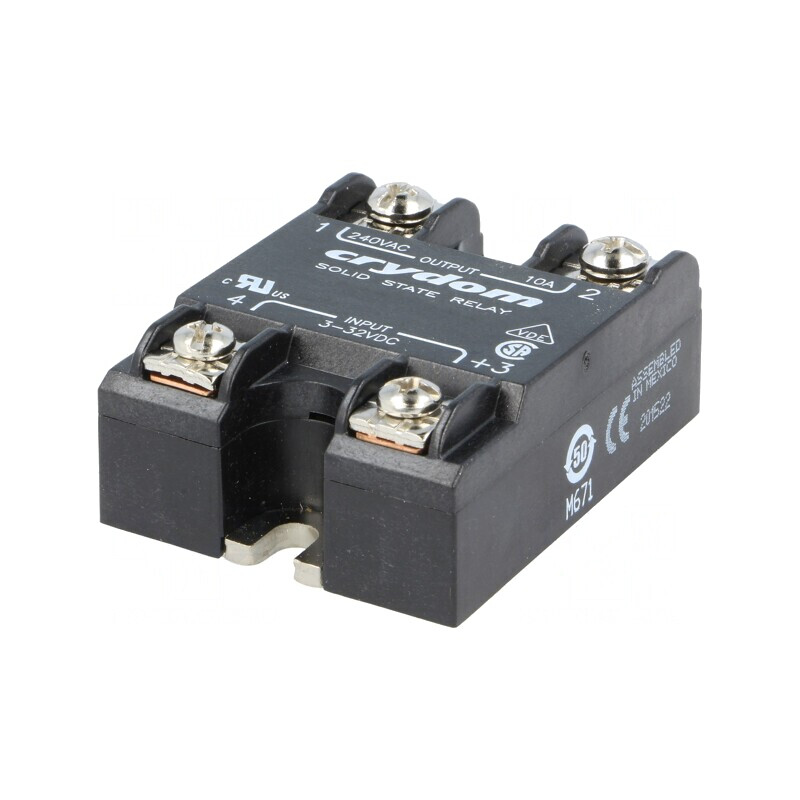 Releu Semiconductor 1-fazat 10A 24-280VAC | Electronic-mag.ro | Componente Electronice