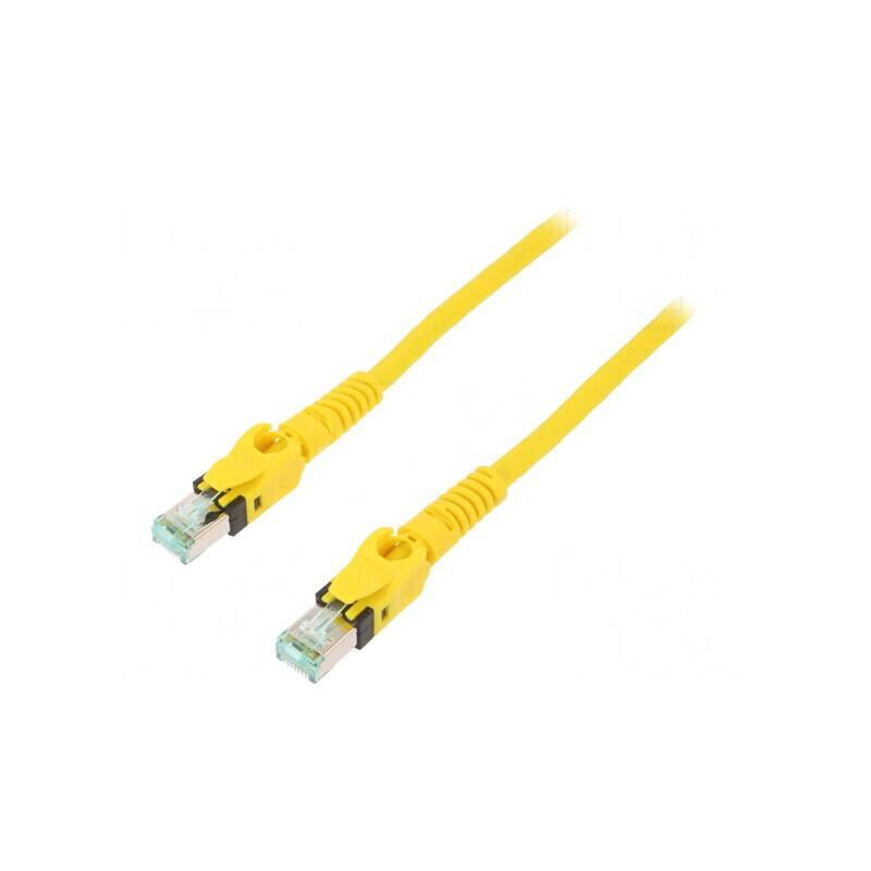 Patch Cord Ethernet S/FTP Cat6a 7.5m Galben | Electronic-mag.ro | Componente Electronice