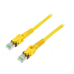 Patch Cord S/FTP Cat6a 7.5m Galben | Electronic-mag.ro | Componente Electronice