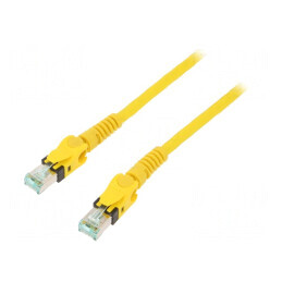 Cablu Patch Cord S/FTP Cat 6a Cu 7,5m Galben