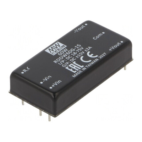 Convertor DC/DC 60W 18-75V Intrare 15V și -15V Iesire | Electronic-mag.ro | Componente Electronice
