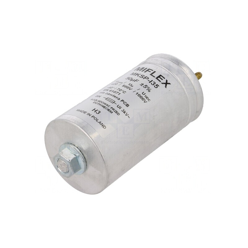 Condensator Polipropilenă 50uF cu Șuruburi M6 | Electronic-mag.ro | Componente Electronice