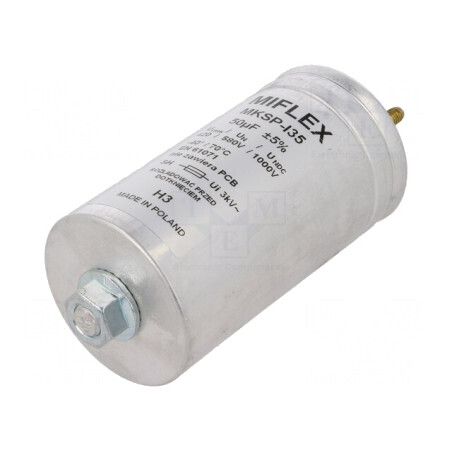 Condensator Polipropilenă 50uF cu Șuruburi M6 | Electronic-mag.ro | Componente Electronice