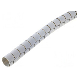 Înfăşurare Spirală 23mm Polipropilenă Gri 30m | Electronic-mag.ro | Componente Electronice