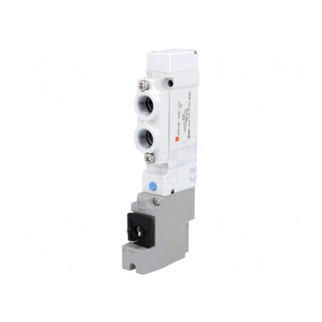 Ventil electromagnetic monostabil 1,5-7 bar aluminiu IP65 5/2 | Electronic-mag.ro | Componente Electronice