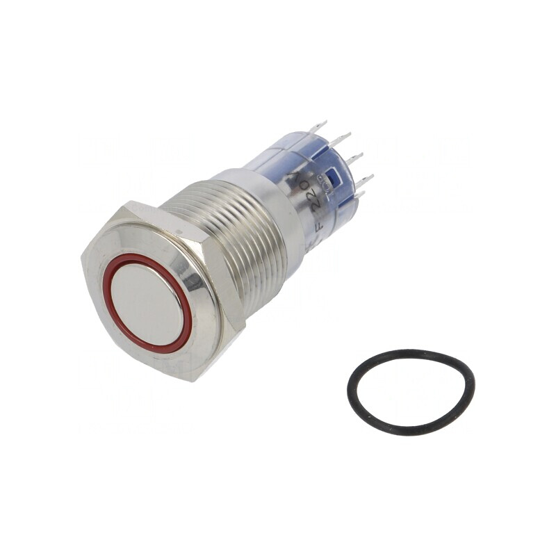 Comutator Anti-Vandalism DPDT 3A 250VAC IP67 Roșu | Electronic-mag.ro | Componente Electronice