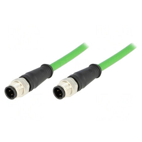 Cablu senzori automatizări M12 1m | Electronic-mag.ro | Componente Electronice
