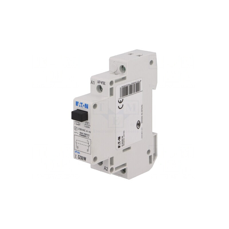 Releu Bistabil cu Impulsuri SPDT 16A IP20 Z-S230/W | Electronic-mag.ro | Componente Electronice