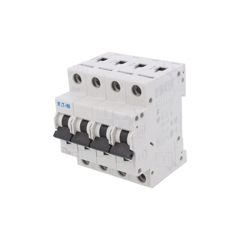 Întrerupător de Supracurent 16A 4 Poli 230/400VAC 15kA | Electronic-mag.ro | Componente Electronice