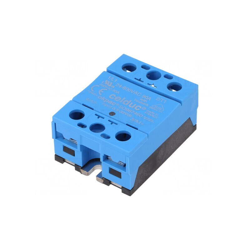 Releu Semiconductor 90A 1-Fazat 3,5-32VDC 24-600VAC | Electronic-mag.ro | Componente Electronice