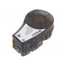Bandă albă 31,75mm x 4,27m cu text negru | Electronic-mag.ro | Componente Electronice