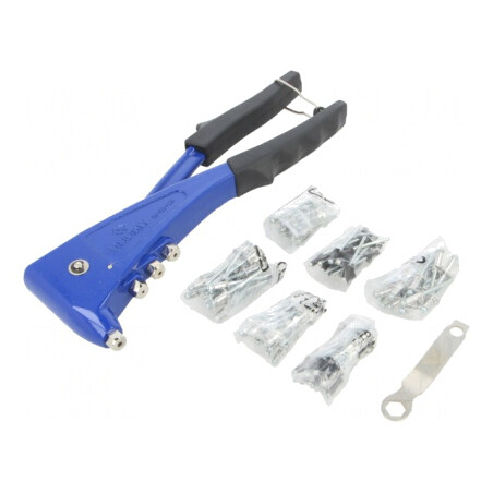 Mașină de Nituit Manuală cu Set Nituri 2,4-4,8mm | Electronic-mag.ro | Componente Electronice