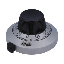 Buton de precizie | cu disc selector cu numărare | Ø46x25,4mm | 21A11B10