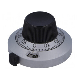 Buton de precizie cu disc selector 46mm