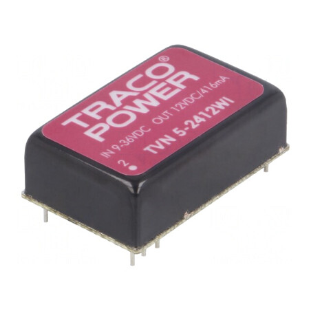 Convertor DC/DC 5W 9-36V la 12V 416mA DIP24 | Electronic-mag.ro | Componente Electronice