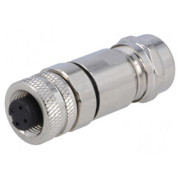 Mufă M12 3P Mamă DeviceNet/CANopen IP67 Pe Cablu | Electronic-mag.ro | Componente Electronice