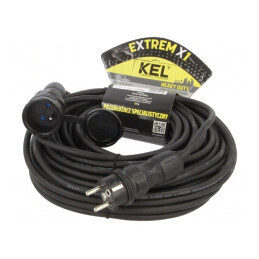 Prelungitor Alimentare 30m 16A Negru | Electronic-mag.ro | Componente Electronice