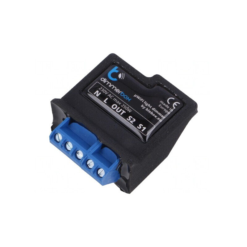 Variator de Lumină Fără Fir 230V IP20 2.4GHz Dimmerbox | Electronic-mag.ro | Componente Electronice