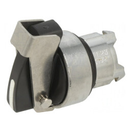 Comutator Rotativ 22mm Negru 2 Poziții | Electronic-mag.ro | Componente Electronice