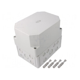 Carcasă Universală Gri IP66 130x180x165mm | Electronic-mag.ro | Componente Electronice