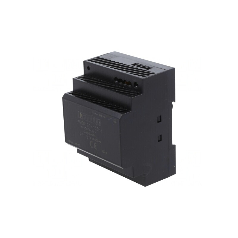 Alimentator Pulsatoriu pentru Șină DIN 100W 15VDC 6.5A 89% | Electronic-mag.ro | Componente Electronice Alimentator Pulsatoriu pentru Șină DIN 100W 15VDC 6.5A 89% | Electronic-mag.ro | Componente Electronice