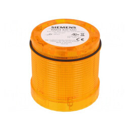 Semnalizator LED Galben 24V IP65 Ø70mm | Electronic-mag.ro | Componente Electronice