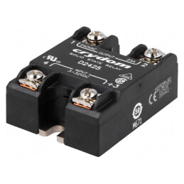 Releu Semiconductor 25A 1-Fazat D2425 3-32VDC 24-280VAC | Electronic-mag.ro | Componente Electronice