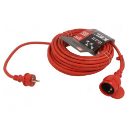 Prelungitor alimentare 15m 16A roșu | Electronic-mag.ro | Componente Electronice